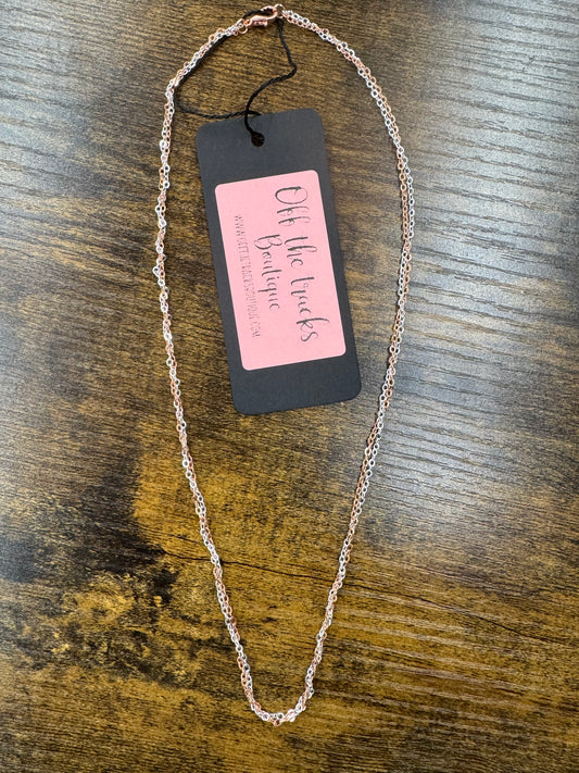 Twisted Rose Necklace